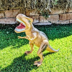 Tyrannosaurus Rex Dinosaur Articulating Lights+Roaring Sound Electronic Toy GUC